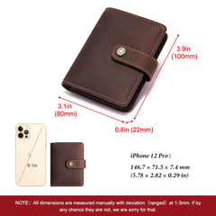 Leather RFID Pop-Up Wallet by Snagg It Wallet