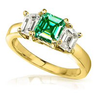 2ct Green Moissanite Ring - SnaggIt