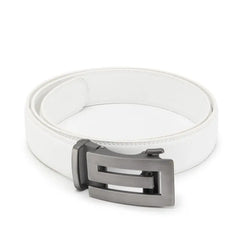 Luxury Men’s Automatic Leather Belt — Genuine Leather Adjustable Strap (110–130cm)