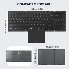 Full Size RGB Backlit Folding Keyboard | Integrated Touchpad & Numeric Keypad