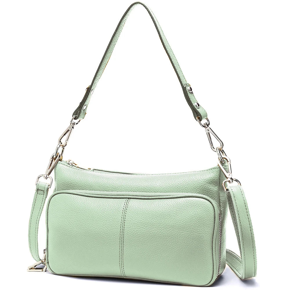 100% Genuine Leather Women's Hobo Shoulder Bag – Crossbody Messenger Bag in High-Quality Fashion Design