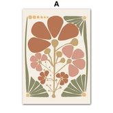Abstract Flower Market Canvas Print by Snagg A Print