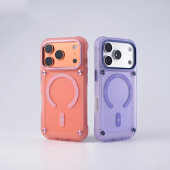 Metal Button Shockproof Magnetic Matte Translucent Case – for iPhone 14 Series - Phone Cases & Covers