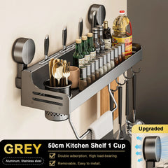 Wall-Mounted Kitchen Organizer Shelf by Snagg A Rack