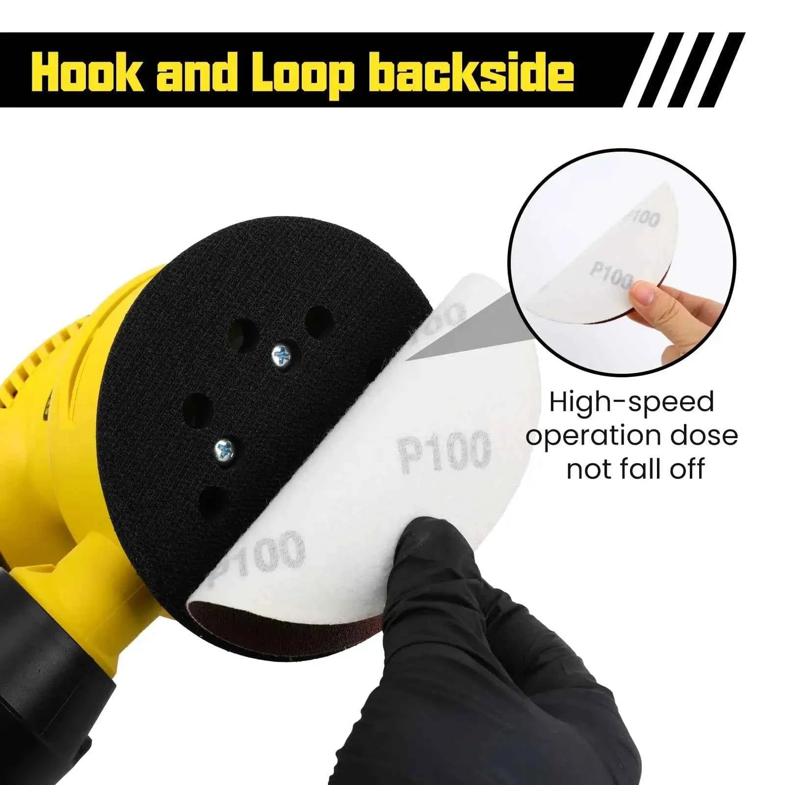 Hook & Loop Sanding Discs 2"–7" | 10/20/50pcs Random Orbital Sander Sandpaper 40–2000 Grit