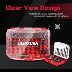 83 Pcs Magnetic Driver Bit Set – Phillips, Slotted, Torx, Hex & Pozi with Socket Adapter and Storage Case