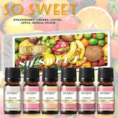 6 Piece Fragrance Oil Collection – 10ml Pure Natural Aroma Diffusion Set for Wellness & DIY Crafting