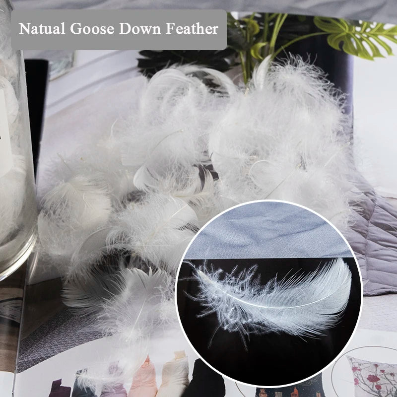 Goose Down & Feather Cushion Core – 100% Cotton Cover by Snagg A Pillow