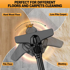 5 in 1 Handheld Electric Vacuum - High Power Portable Multi Surface Cleaner
