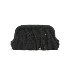 Shiny Rhinestone Crystal Fold Evening Clutch by Snagg It Purses