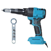Cordless Electric Riveter Gun Household Power Tools Screwdriver 2.4-4.8mm With LED Light For Makita 18V Battery (Not