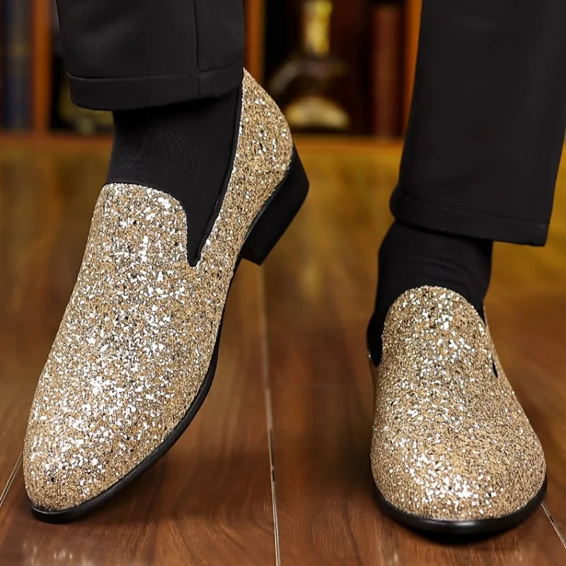 Sequin Loafers for Men by Snagg A Shoes
