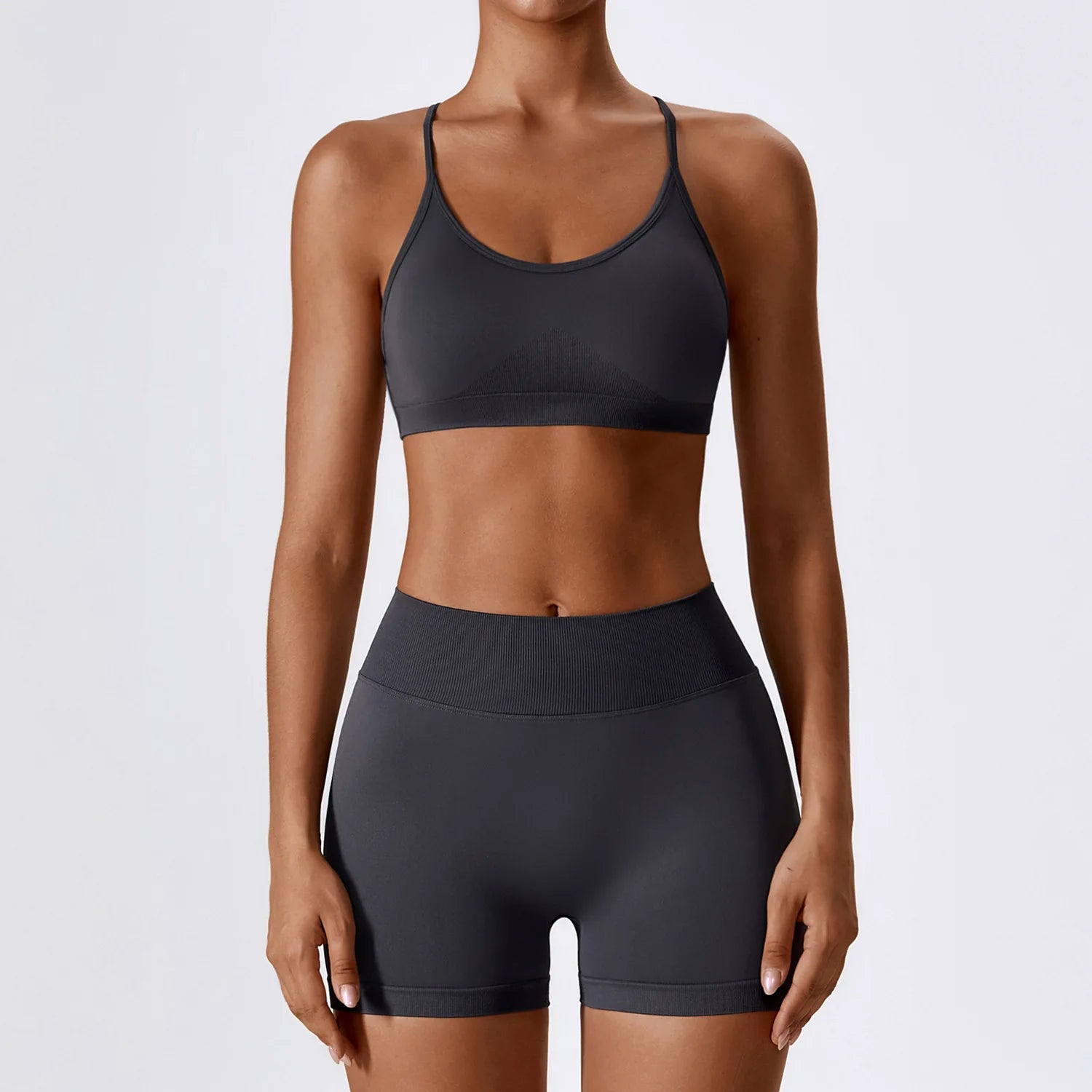 Women's 2/3-Piece Seamless Yoga Tracksuit | Gym Sports Bra & Leggings Fitness Set Sportswear