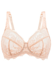 Plus Size Minimizer Bra | Full Coverage Lace Underwire Unlined