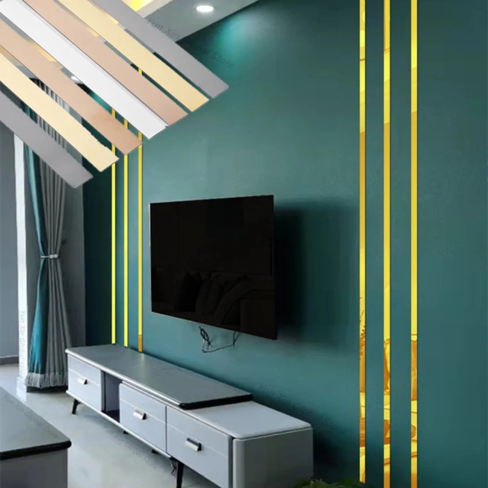 Stainless Steel Decorative Strip by Snagg A Wall Mirror