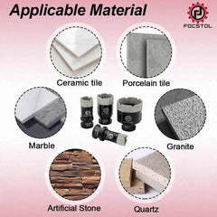 M14 Thread Diamond Core Drill Bit 6–125mm | Tile Hole Saw for Ceramic Marble Granite CE Certified