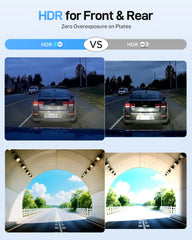 4K Front + 4K Rear Dual Dash Cam | Dual Sony STARVIS 2 Night Vision & Voice Control