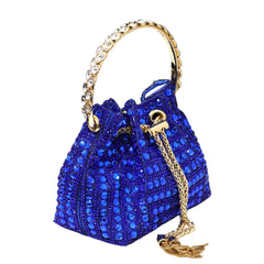Rhinestone Bucket Design Evening Bag by Snagg It Purses