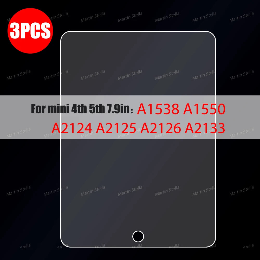 9H 3pcs Tempered Glass Screen Protector For iPad Pro 11 10th 9th Generation 8th 7 6 5 4 3 2 by Snagg A Screen Protector