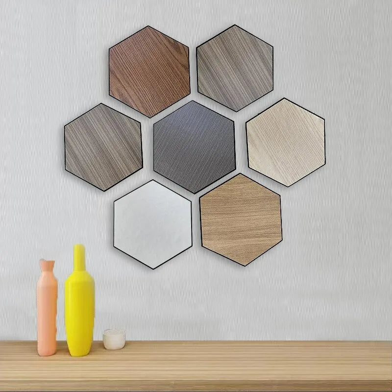 10 PCS Wood Grain Wall Stickers by SnaggIt