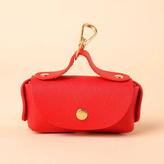 Premium Faux Leather Waste Bag Holder | Stylish & Portable Pet Cleanup Organizer