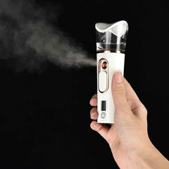 Handheld Nano Mist Sprayer – Portable Facial Hydration & Cooling Beauty Device