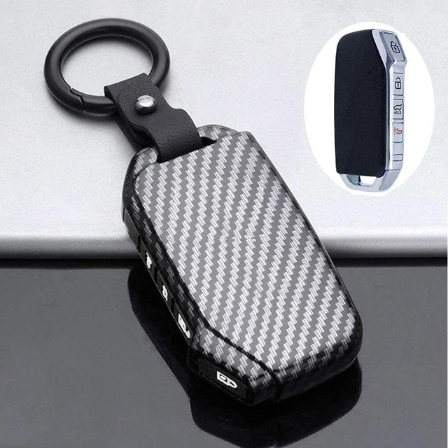 4 Bottons Carbon Fiber ABS Car Key Cover by Snagg A Key Cover