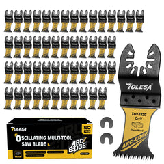 3/50PCS Arc Edge Oscillating Saw Blades – Japanese Tooth, Multi-Tool Blades for Wood & Plastic, Clean Precision Cuts