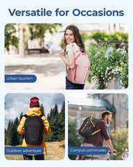 Casual Travel & College Backpack 15.6" – Lightweight Waterproof Weekender Sport Bookbag for Men & Women (20–35L)
