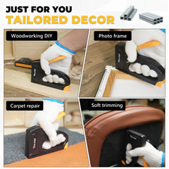 Manual Staple Gun for Wood – Light Duty Upholstery Stapler with 1200 JT21 Staples
