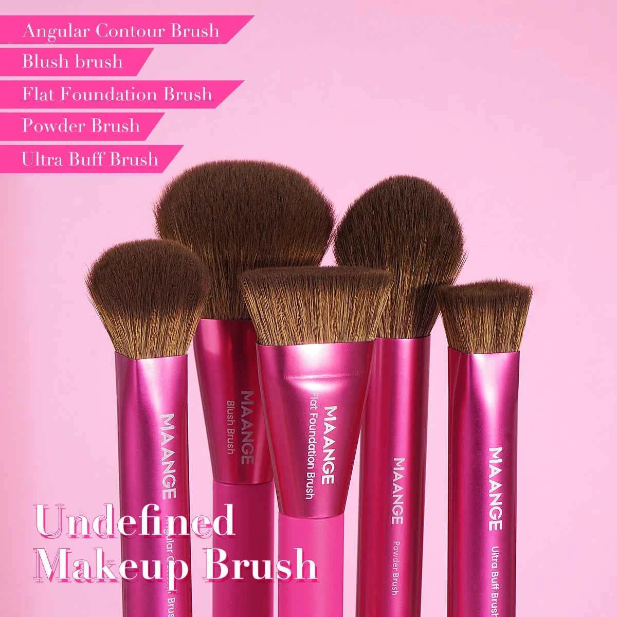 21 Pcs Magic Pink Professional Makeup Brush Set – Full Collection for Face & Eyes
