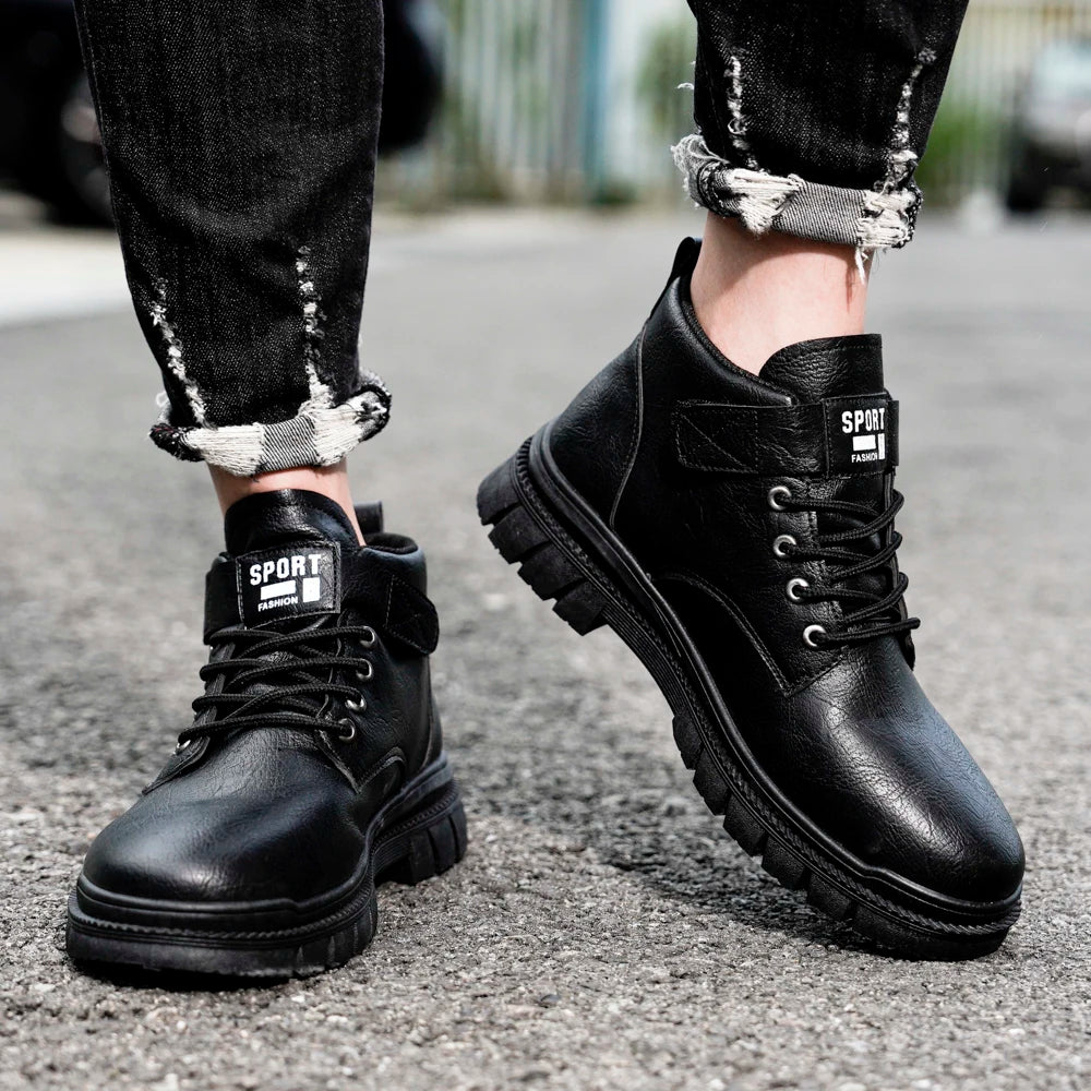 Men’s British Workwear Mid-Top Boots by Snagg A Shoes