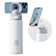Magnetic Smart Thermos - 24H Insulation & Integrated Phone Mount