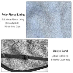Quilted Winter Dog Jacket for Large Dogs – Windproof Reflective Water-Repellent Adjustable Coat
