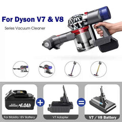 Makita 18V battery adapter for Dyson V7 and V8 vacuums – image 2