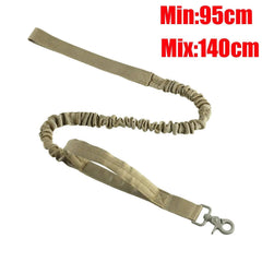 Bungee Dog Leash with Car Seatbelt Clip – Reflective Shock-Absorbing No-Pull Tactical Lead for Large Dogs