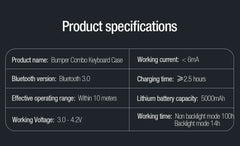 Magic Keyboard For Samsung Galaxy Tab S10 FE+ Case by Snagg A Wireless Keyboard