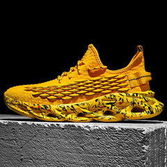 Yellow Sneakers – Lightweight Trainers with Height Boost by Snagg A Shoes