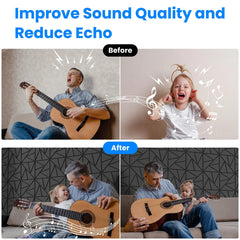 Self Adhesive Acoustic Wall Panels – 12 Pack by Snagg A Wall Panel