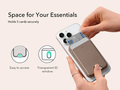 MagSafe Compatible Vegan Leather Wallet with Adjustable Stand by Snagg A MagSafe Wallet