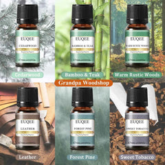 6 Piece Fragrance Oil Collection – Premium 10ml Aroma Diffusion Set for Home & Crafting