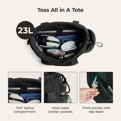 Women's Waterproof Tote Bag – Lightweight Large Shoulder & Crossbody Handbag for Gym, Work & Travel