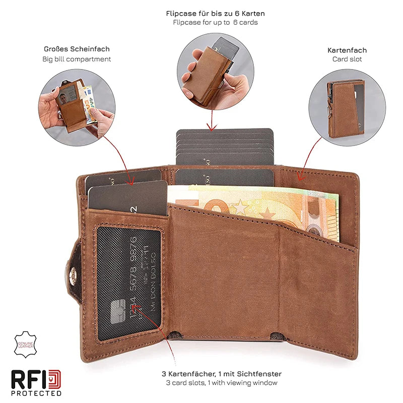 Pop-Up Credit Card Case with RFID Protection by Snagg It Wallet