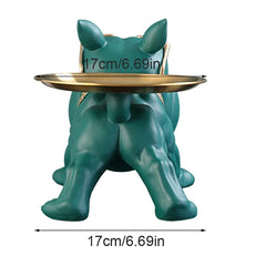 Bulldog Resin Figurine with Storage Compartment by Snagg A Sculpture
