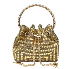 Rhinestone Bucket Design Evening Bag by Snagg It Purses