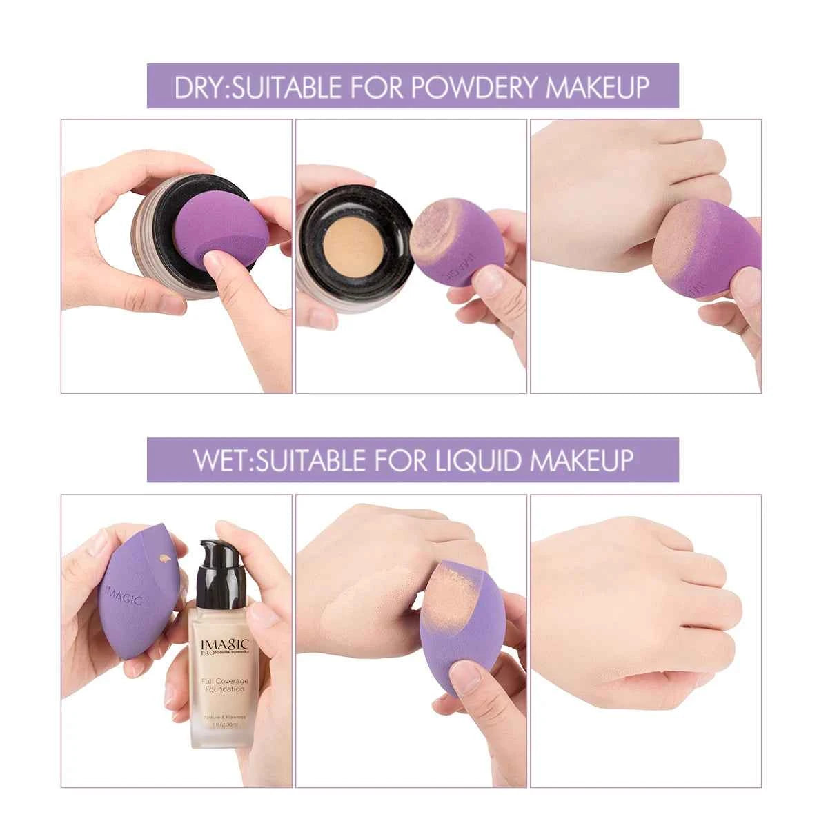 Professional 10 Pieces Blending Set – High-Definition Non-Latex Beauty Sponges