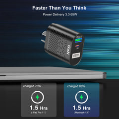 AU Plug 65W GaN Charger by Snagg An Adapter