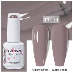 Professional 15ml HEMA & TPO Free Gel Polish – High-Performance Red & Multi Tone Semi Permanent Varnish