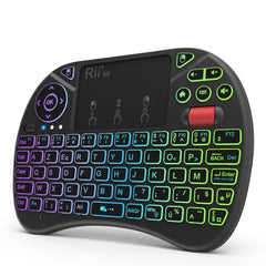 X8 Mini 2.4GHz Wireless Keyboard - 8 Color RGB Backlit & Multimedia Controller