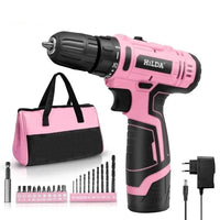12V Pink Cordless Drill Set - SnaggIt